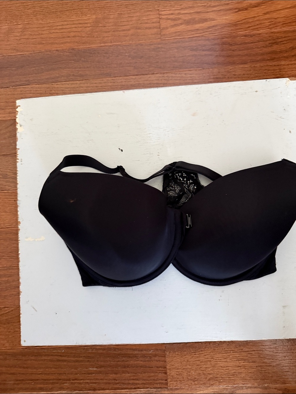 Wacoal Black Lace-Back Molded Push-Up Bra